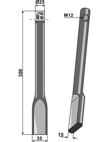 Dent niveleuse