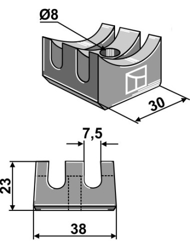 Bride de fixation seulement pour 10.HS-E1 - 10.HS-E2