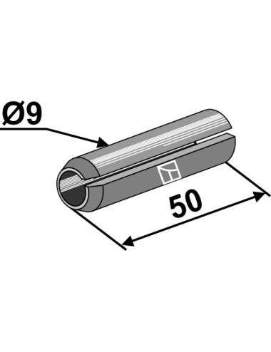 Goupille de serrage Ø9x50