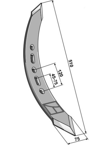 Pointe twist - modèle droite