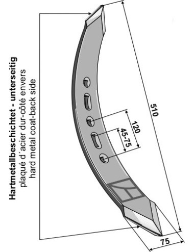 Pointe twist - modèle droite