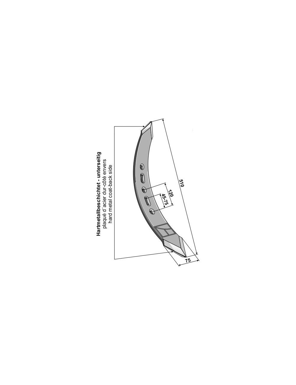 Pointe twist - modèle droite