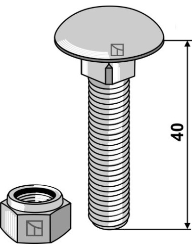 Boulon à tête bombée avec...