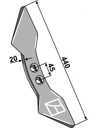 Soc double-coeur  45