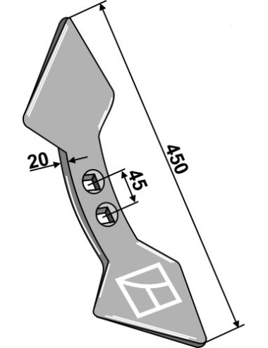 Soc double-coeur  45