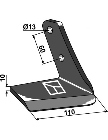 Aileron de rechange - droit