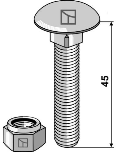 Boulon à tête bombée avec...