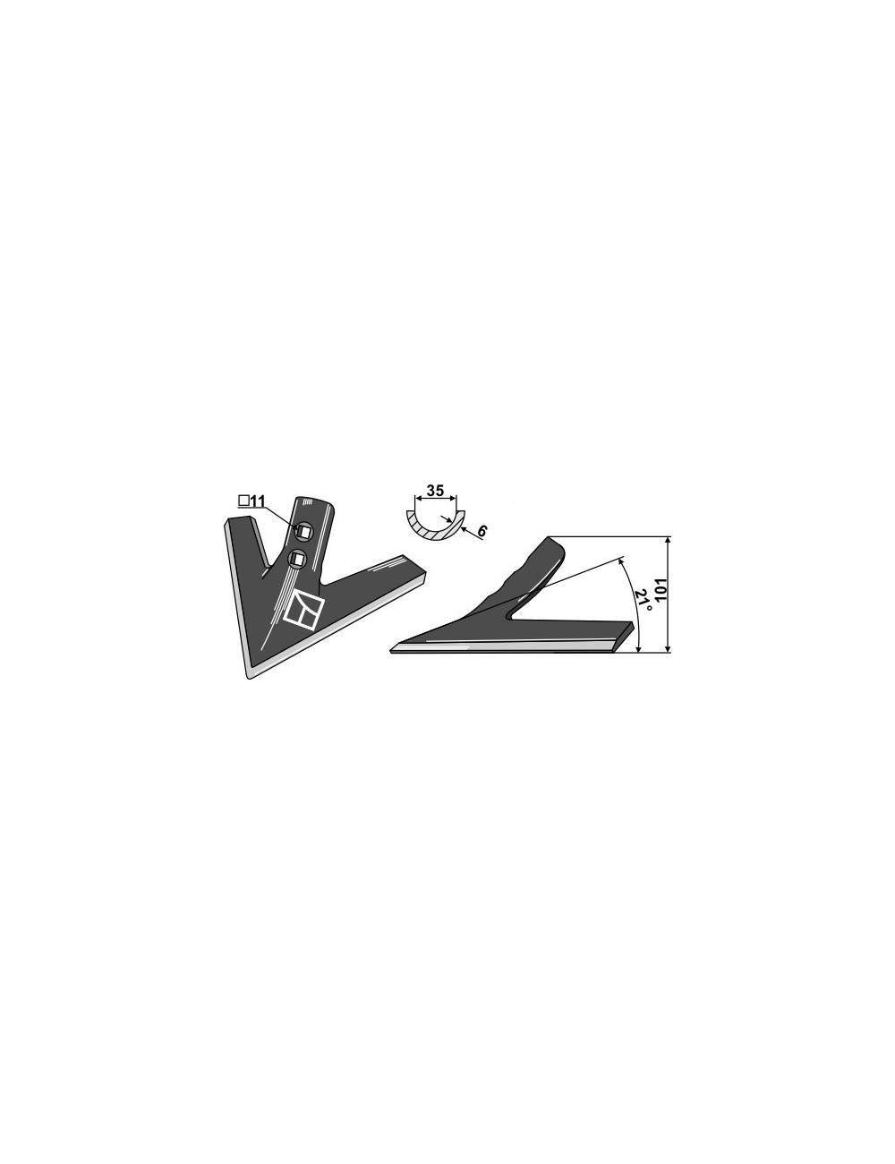 Soc triangulaire 250mm