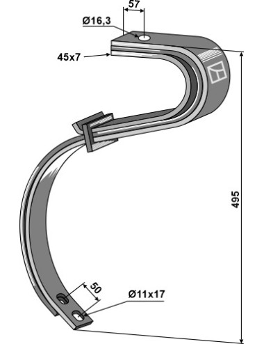 Dent  - 2 1/2 Couche