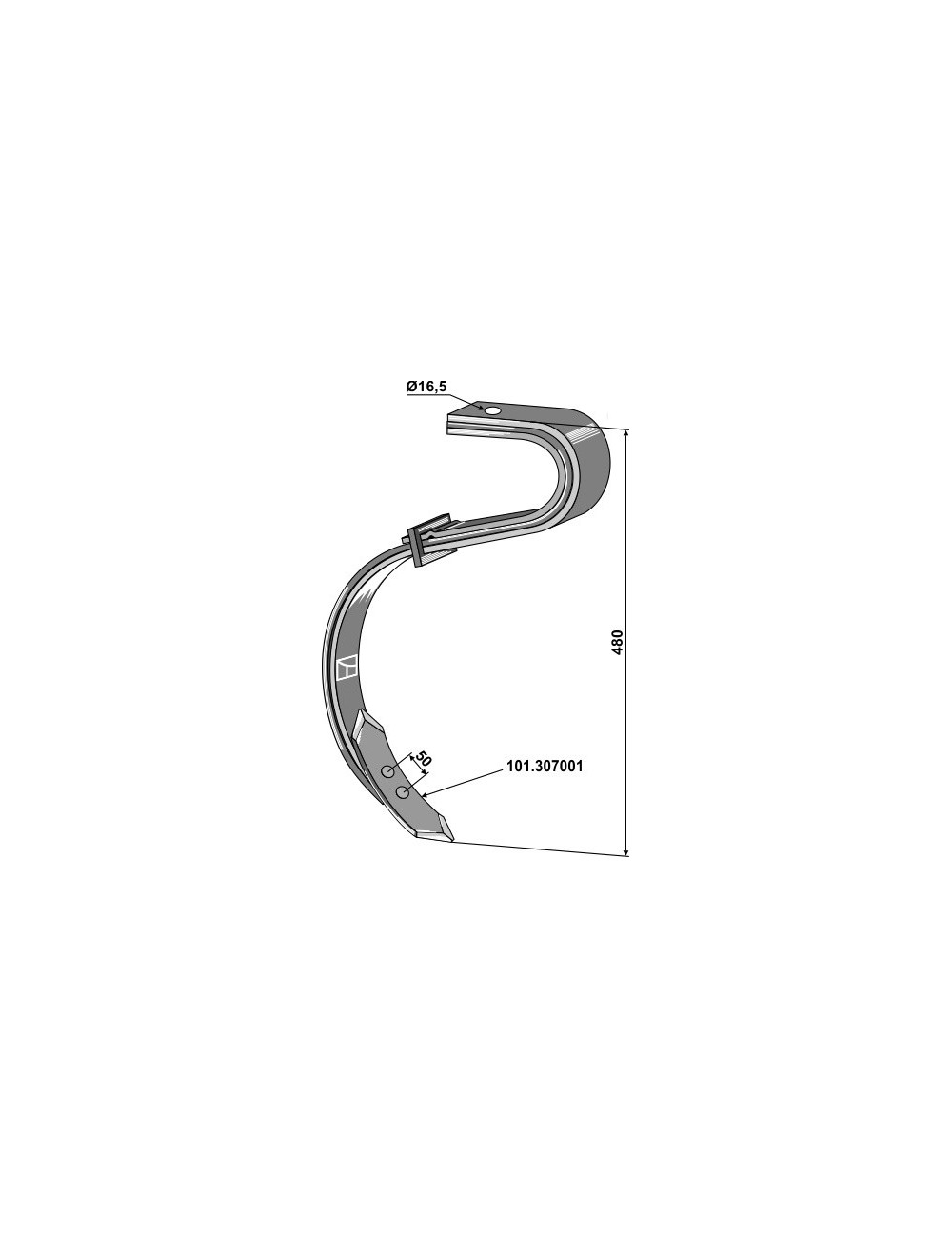 Dent avec soc - 2 1/2 Couche