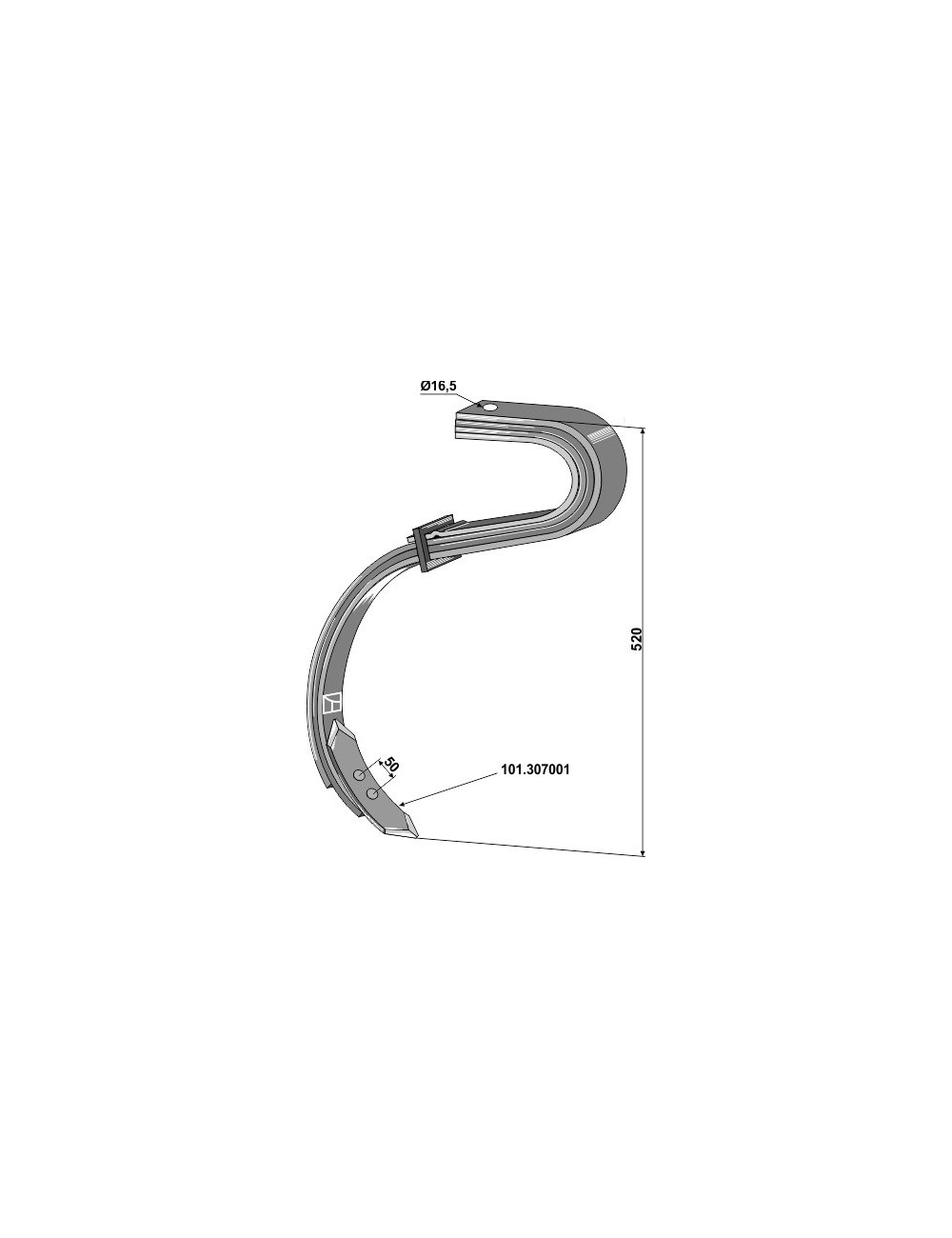 Dent avec soc - 3 1/2 Couche