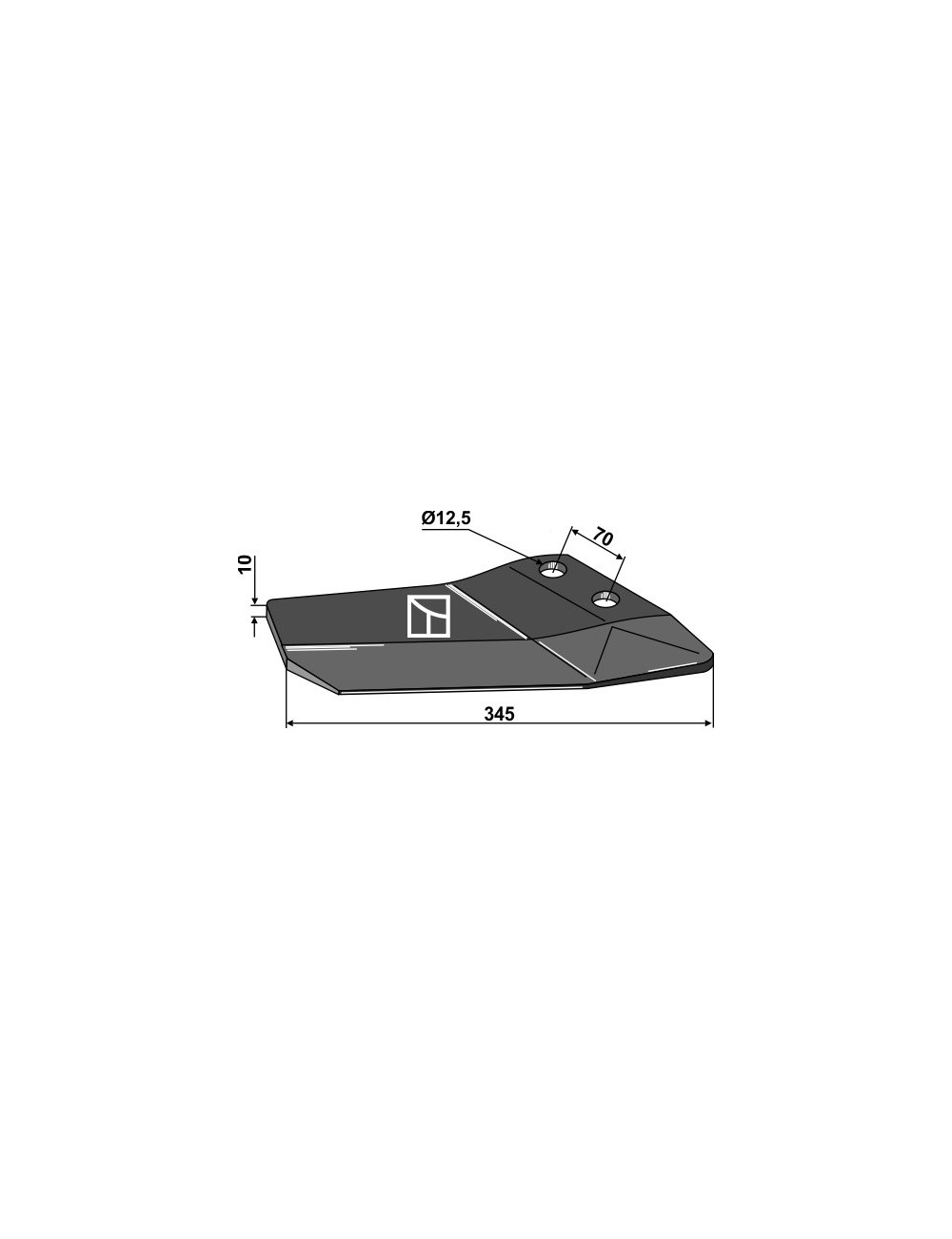 Aileron de rechange - droit