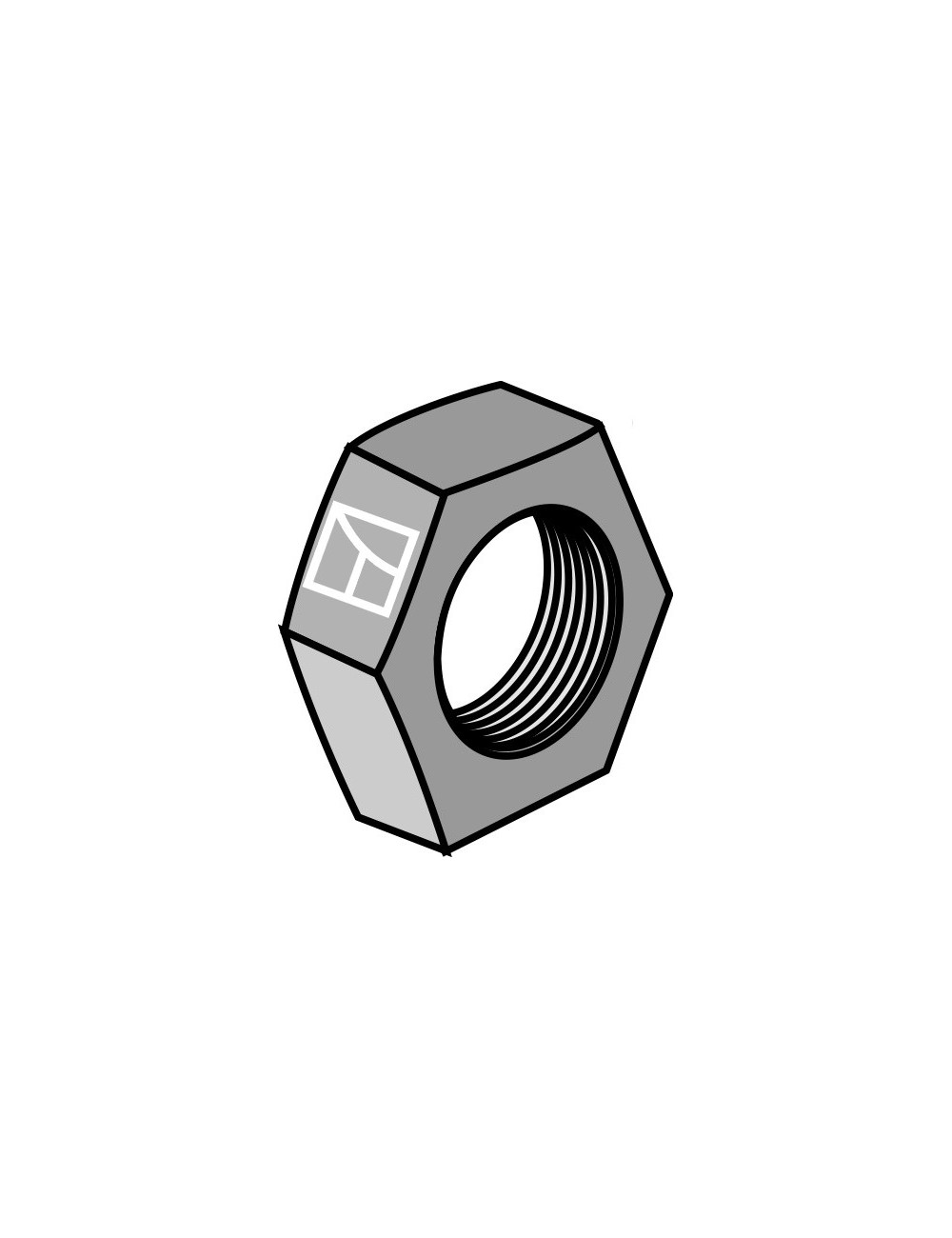 Contre-écrou M48 x 3 DIN 936