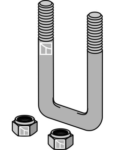 Boulon étrier pour cadre 80 x 120