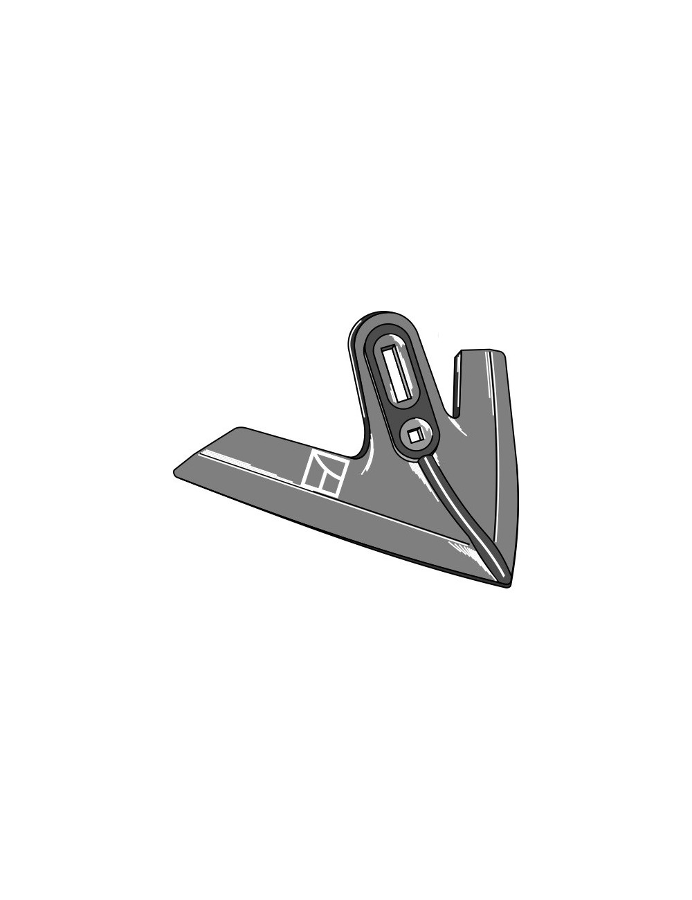 Soc triangulaire, abaissé ouvragé modèle