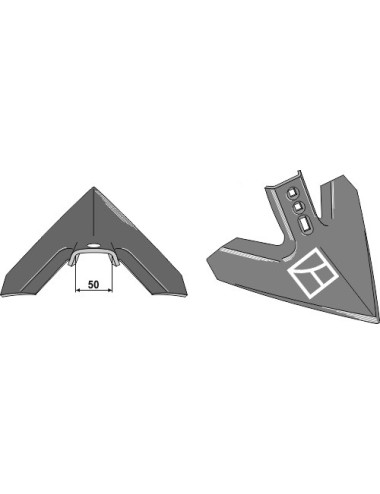 Soc triangulaire 450mm