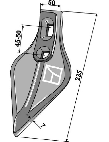 Soc triangulaire "OTMA" 120mm