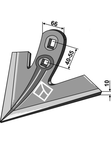 Soc triangulaire "OTMA" 250mm