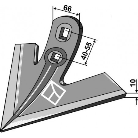 Soc triangulaire "OTMA" 250mm