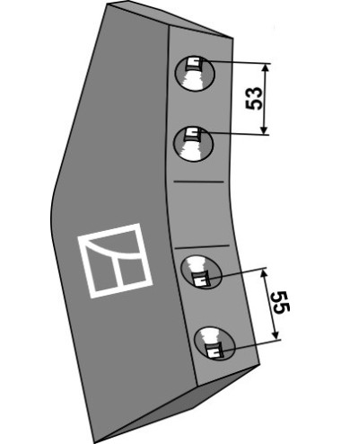 Aileron à soc long - gauche