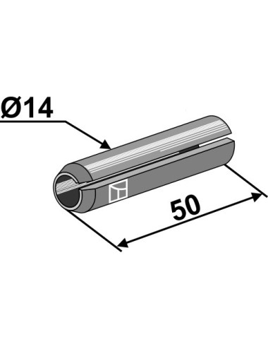 Goupille de serrage Ø14x50