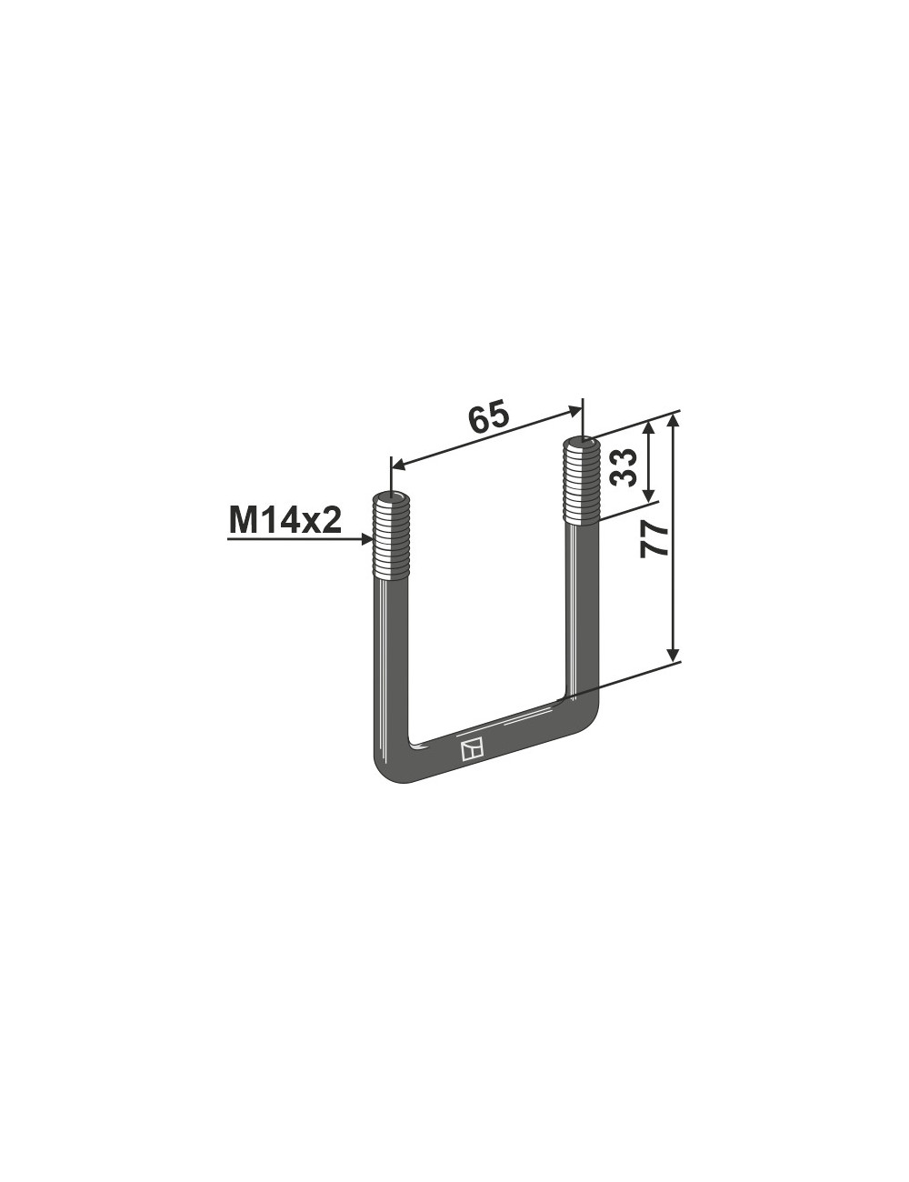 Boulon étrier M14x2