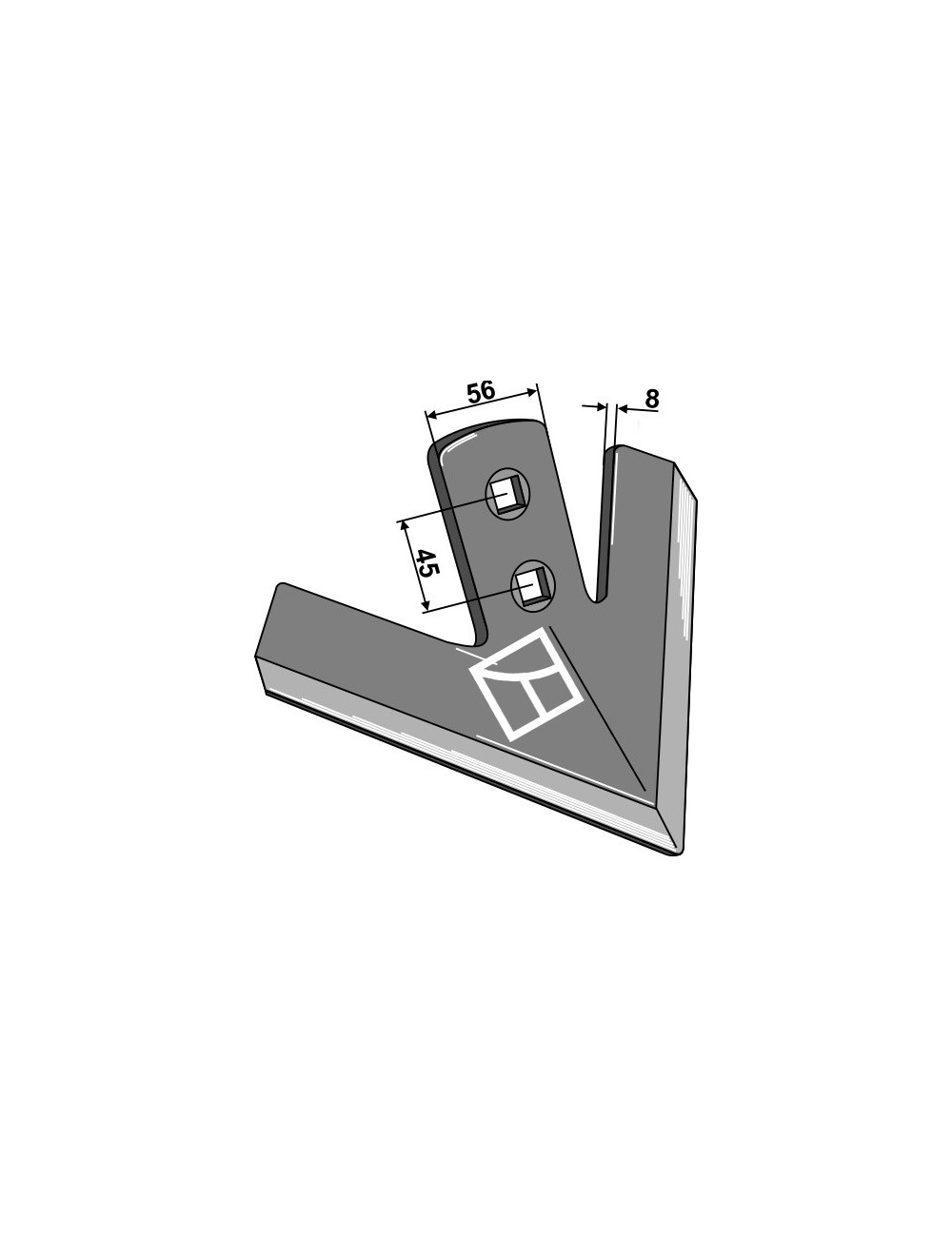 Soc triangulaire 200mm