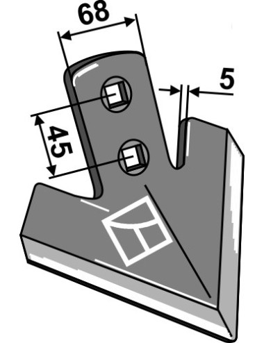 Soc triangulaire 165mm