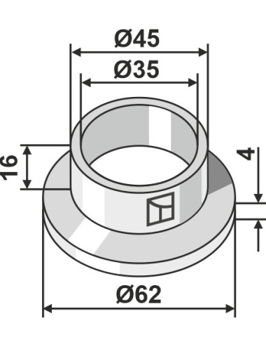 Entretoise nylon
