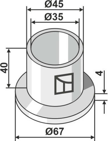 Entretoise nylon