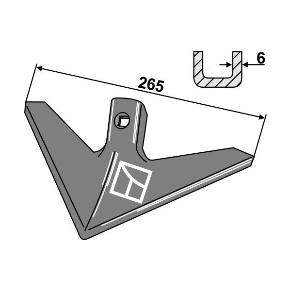 Soc triangulaire 265mm