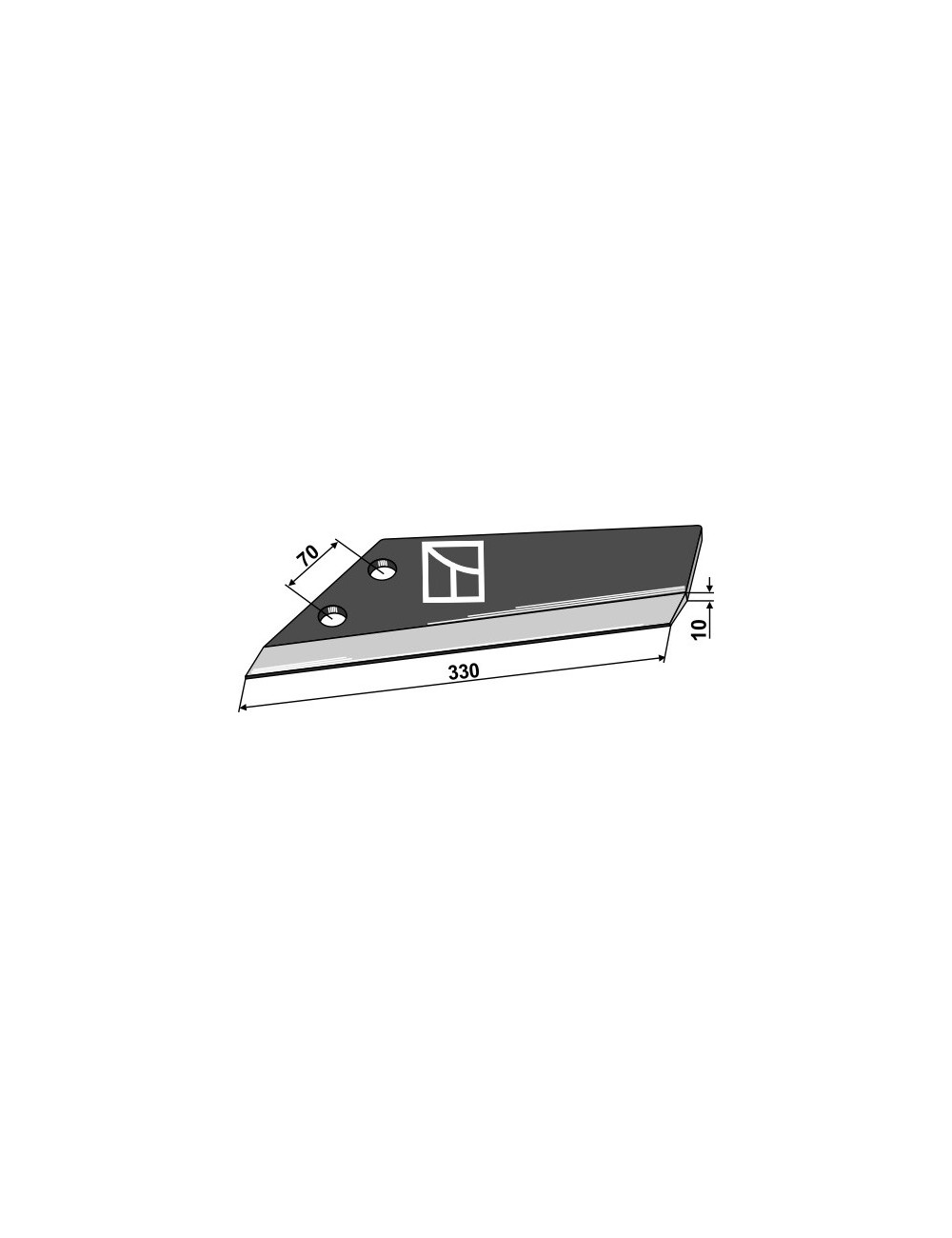 Aileron de rechange - type Becker - modèle standard, gauche