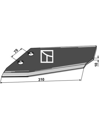 Aileron de rechange - type Becker - modèle renforcé, gauche