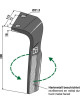 Dent pour herses rotatives, modèle gauche