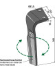 Dent pour herses rotatives, modèle droit