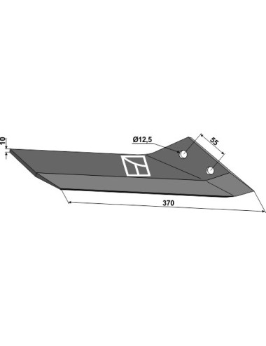 Aileron de rechange - droit