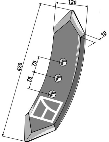 Pointe pour soc à ailette