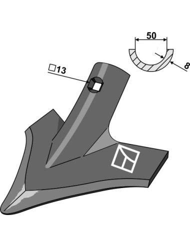 Soc triangulaire 240mm