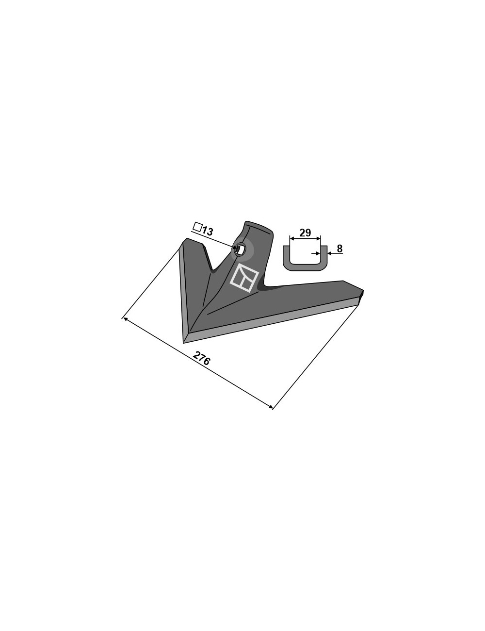 Soc triangulaire 276mm