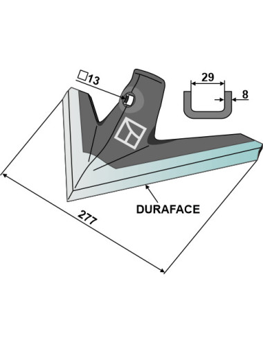 Soc triangulaire 277mm