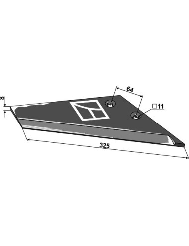 Aileron de rechange - droit