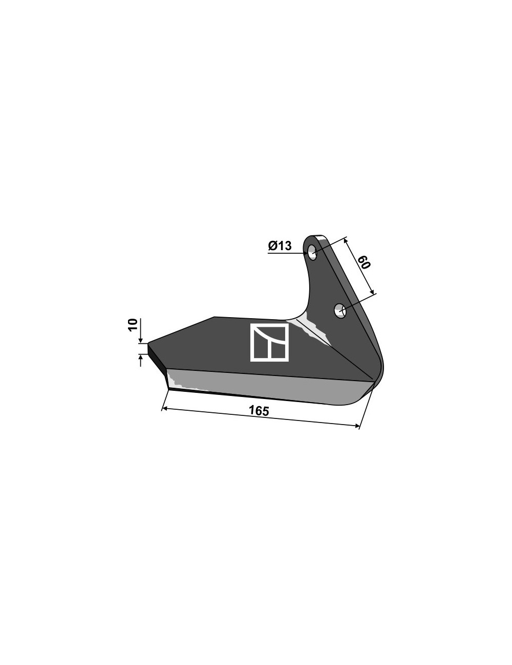 Aileron de rechange - droit