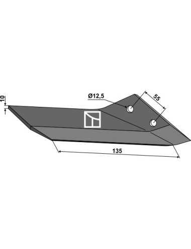 Aileron de rechange - droit