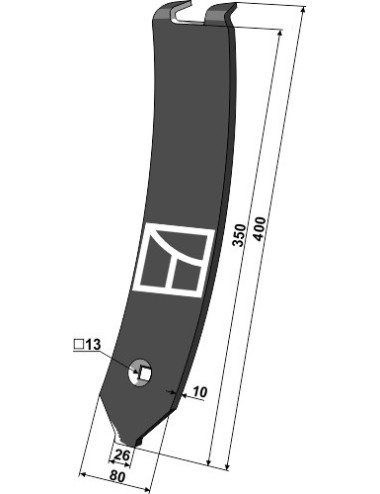 Versoir central - Delta Flex