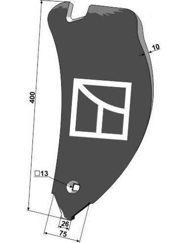 Déflecteur latéral - modèle gauche - Delta Flex