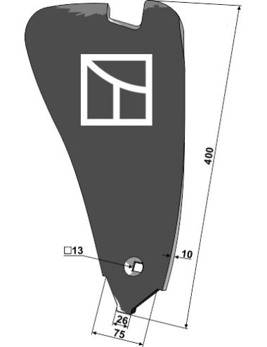 Déflecteur latéral - modèle droit - Delta Flex