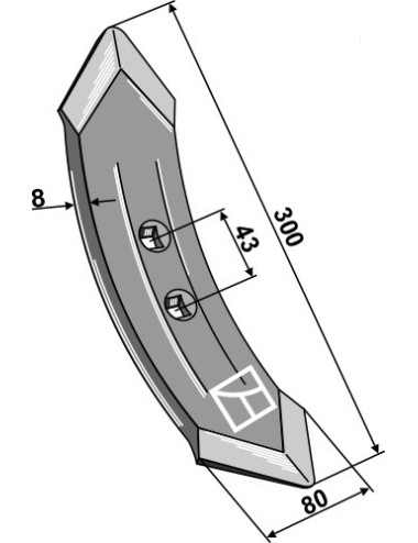 Soc K32 pour système Kongskilde
