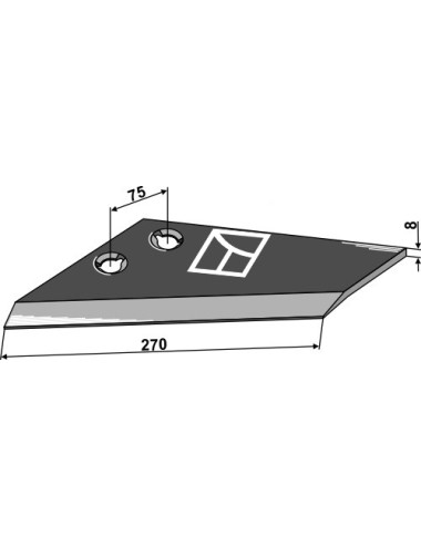 Aileron de rechange - type Landsberg-Pöttinger, gauche