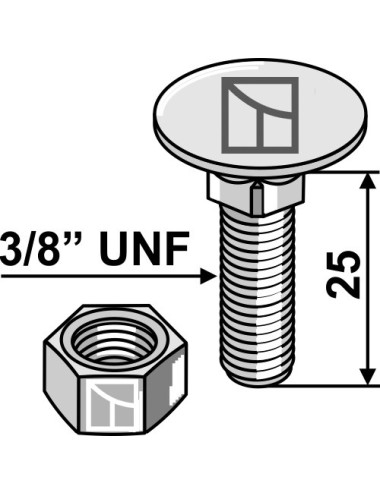 Boulon 3/8“ UNF