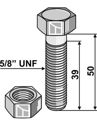 Boulon 5/8“ UNF